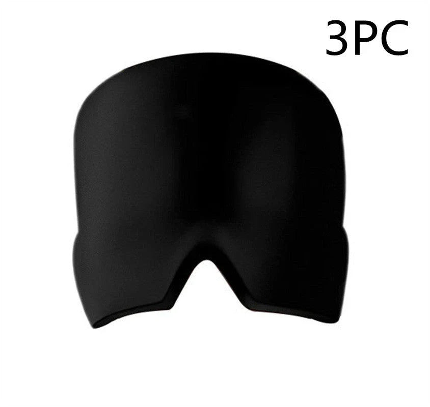 Soothing Ice Therapy Eye Mask for Headache and Migraine Relief, Flexible Gel Material, Adjustable Strap