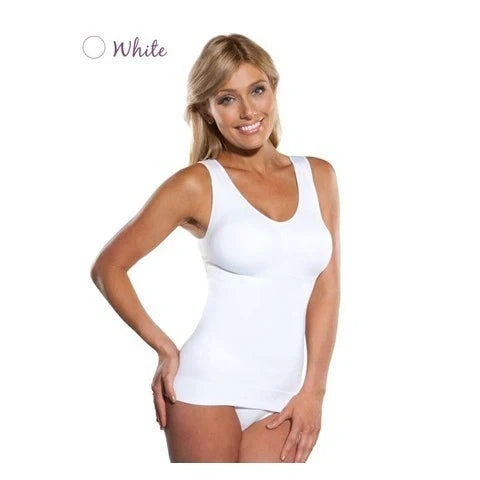 Sculpting Vest and Crop Top Set in Nude, Black, and White shades for a sleek, flattering British style