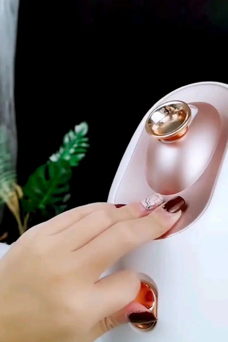 Hot and cold face steamer with dual functionality for skincare