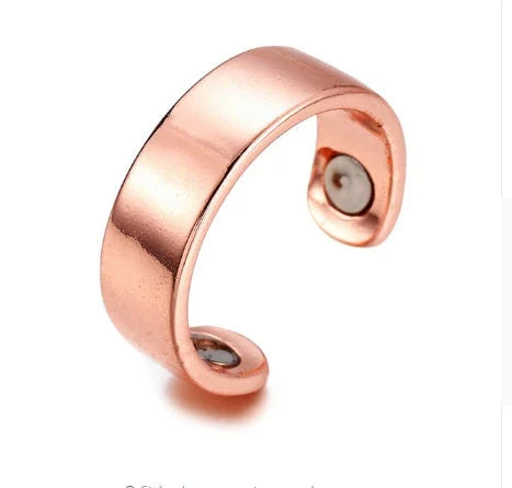 Adjustable Magnetic Therapy Ring in various colors and styles, designed to relieve snoring, improve sleep, and promote lymphatic drainage