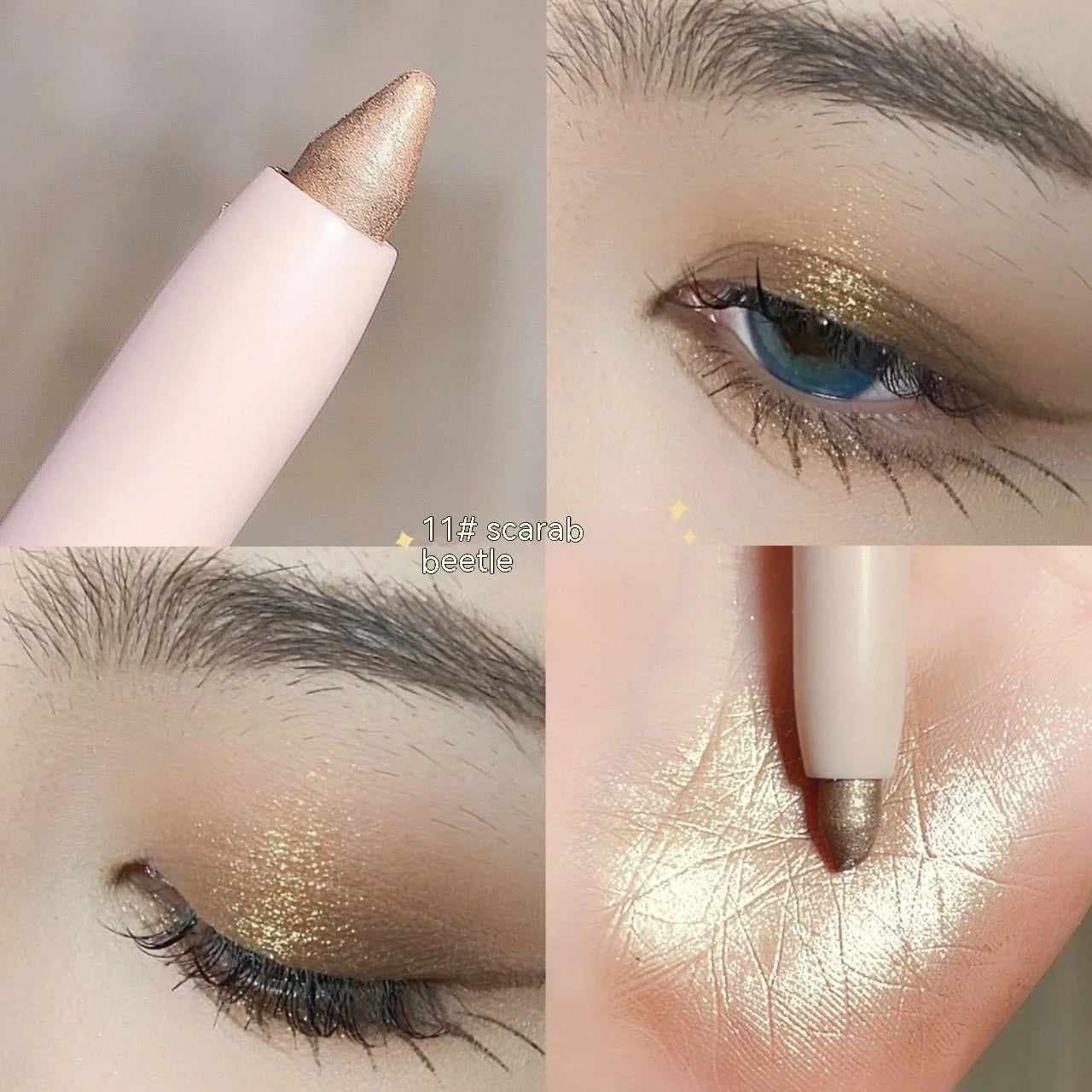 Crouching Silkworm Eyeliner Pen in 15 shades for brightening eye makeup