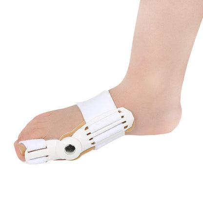 Bunion Corrector Braces with metatarsal arch support, adjustable straps, and polycarbonate bracket for toe realignment