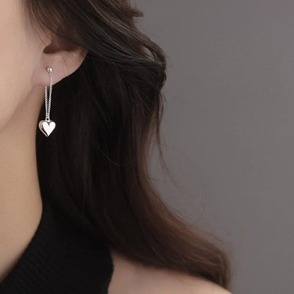 Elegant silver chain earrings for women, perfect for any outfit