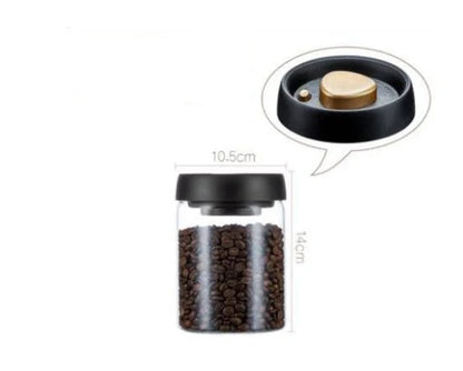 Premium glass airtight coffee canister set with vacuum seal technology for preserving freshness of coffee beans and other dry goods