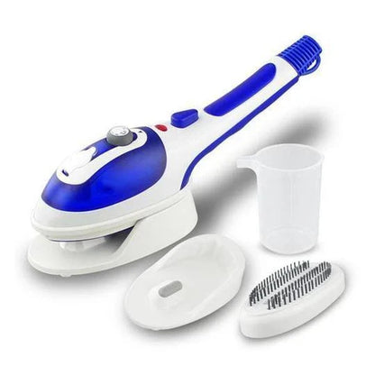 Versatile Handheld Steam Iron with Powerful 1000W Heating, Ergonomic Grip, and Dual-Voltage Compatibility