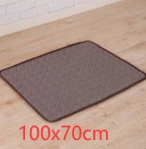 Premium pet cooling pad made with cold silk and breathable mesh to keep your furry friend comfortable in the summer heat