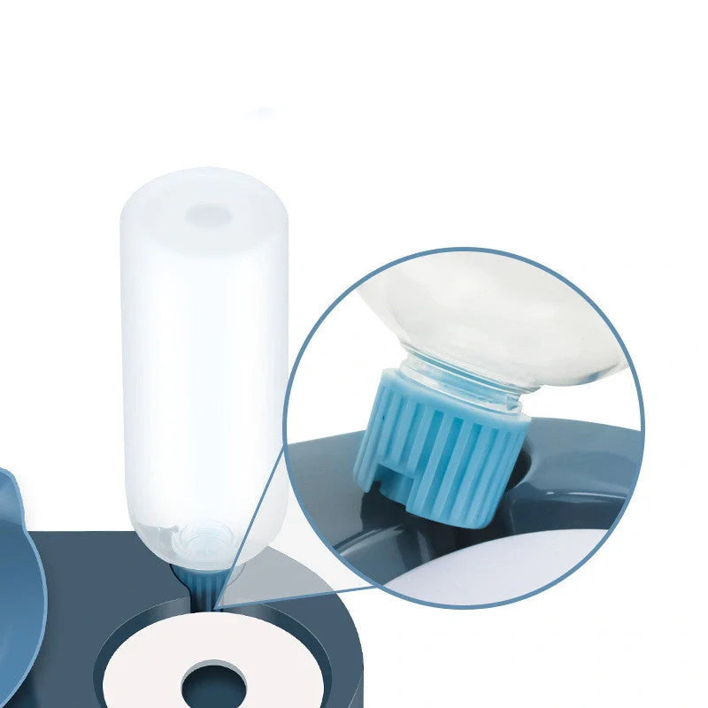 Two-in-One Pet Bowl Water Dispenser in various colours