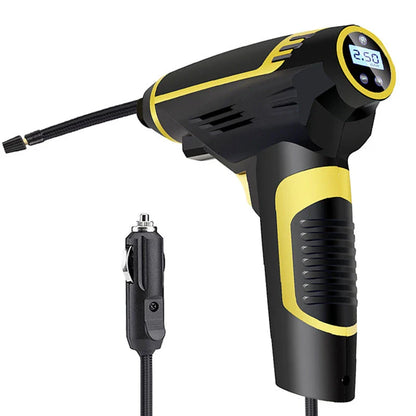 Powerful digital air compressor with automatic shut-off and versatile pressure unit options for effortless tyre inflation in the UK