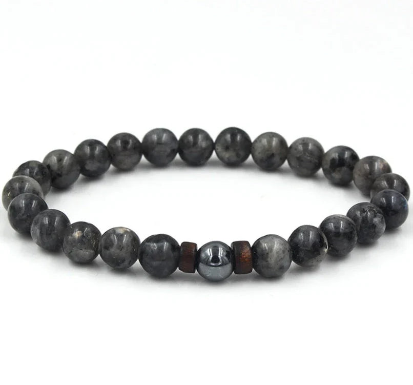 Stylish volcanic stone bracelet in various colors and designs for men