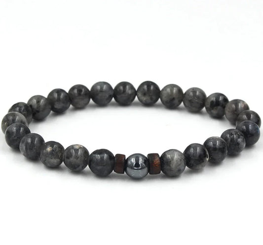 Stylish volcanic stone bracelet in various colors and designs for men