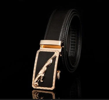 Premium leather automatic buckle belt in multiple styles and sizes