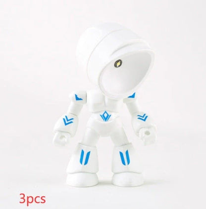 Mini LED Hero Robot Table Lamp with adjustable arms and 360° rotating head