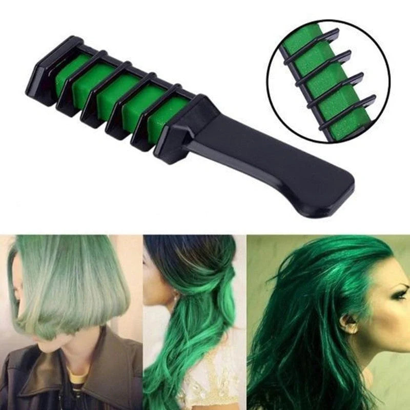 Temporary mini disposable hair colour crayons with brush for vibrant, temporary hair styling