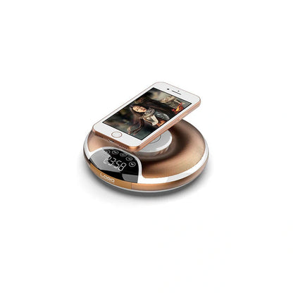 UFO Creative Smart Bluetooth Speaker with Wireless Charging in Gold and Black
