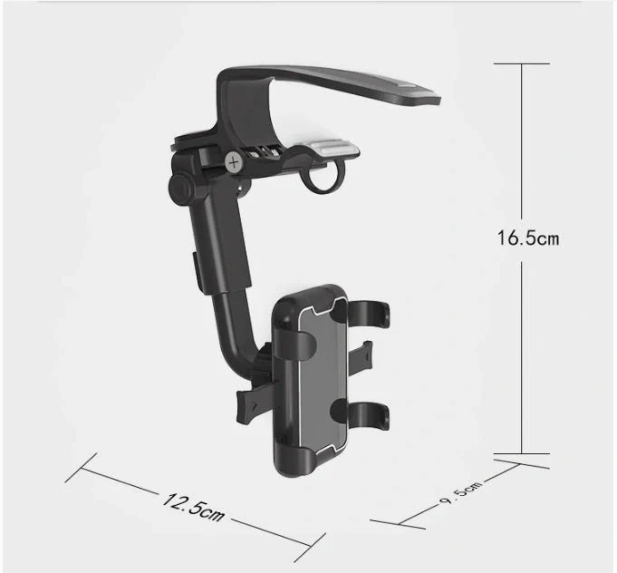 Sun Visor Chuck Car Mount with adjustable angle for mobile phones