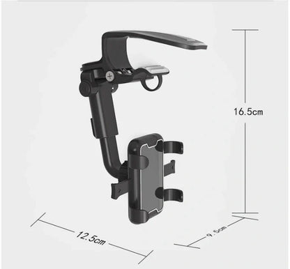 Sun Visor Chuck Car Mount with adjustable angle for mobile phones