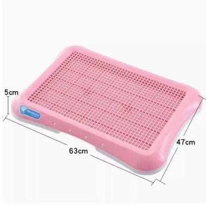 Premium pet toilet in blue, light green, and pink colours for hassle-free puppy training in the UK