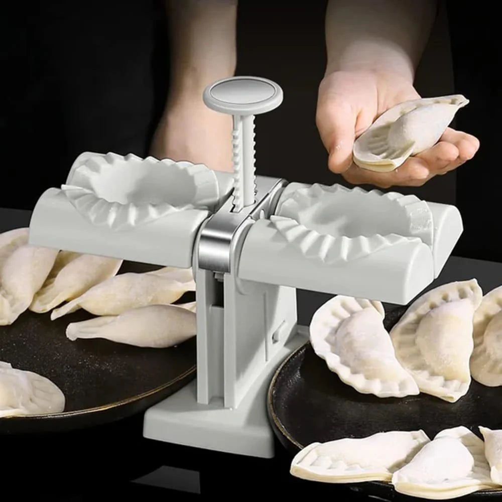 Double Head Dumpling Mould with anti-slip base for efficient dumpling making