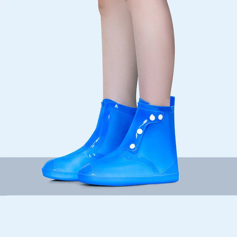 Rugged waterproof overshoes in various colours, perfect for British outdoor adventures in any weather