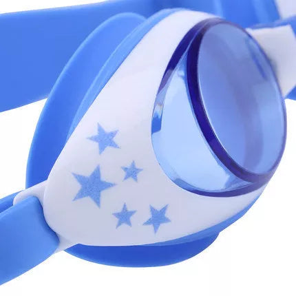 Children's waterproof and anti-fog swimming goggles in vibrant colours