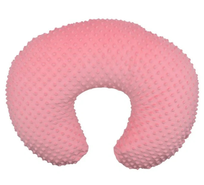 U-shaped nursing pillow pillowcase in coral fleece, available in multiple colours