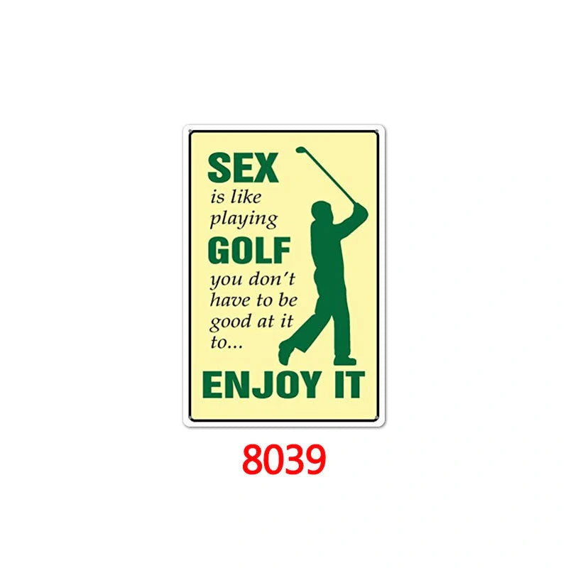 Retro American style tin painting wall decoration 30x20cm