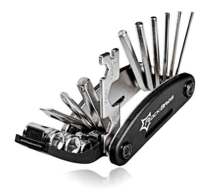 Compact steel bicycle repair combination tool for efficient maintenance