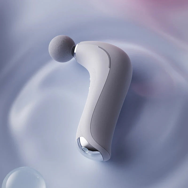 Electric Massage Gun with LCD display and three massage heads for deep tissue therapy