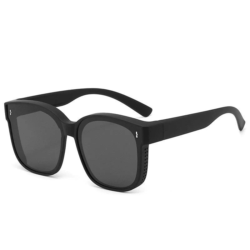 Polarised dual-use sunglasses with anti-glare mirror coating in various colours