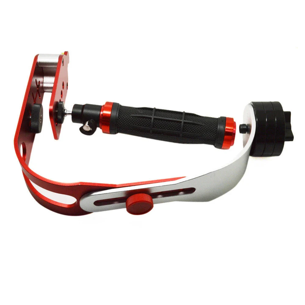 Premium handheld camera stabiliser for smartphones and GoPro action cameras, designed for smooth, shake-free video capture