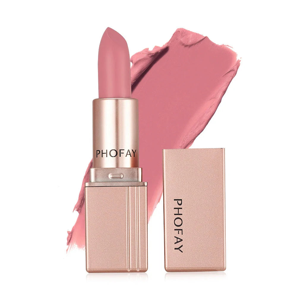 PHOFAY Matte Lipstick in various vibrant colours, long-lasting and waterproof
