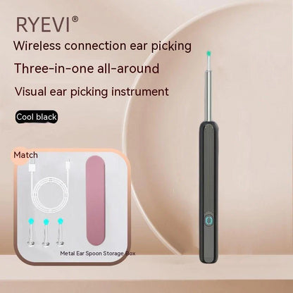 HD Wireless Smart Endoscope with Luminous Ear Pick for safe ear cleaning