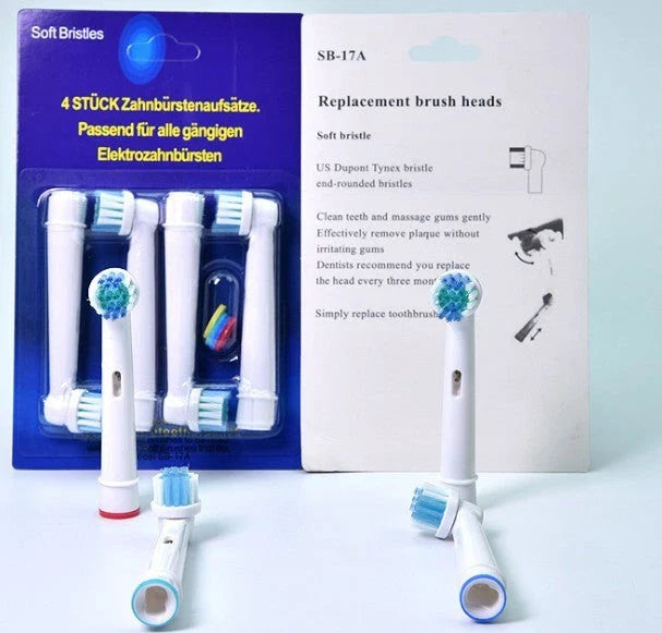 Premium Oral-B compatible electric toothbrush heads with durable construction and thorough cleaning action for a brighter, healthier smile.