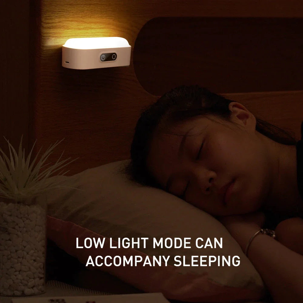 Adjustable LED desk lamp with magnetic base, rechargeable, dimmable, and 5 color temperature modes for study, cabinet, and dorm use