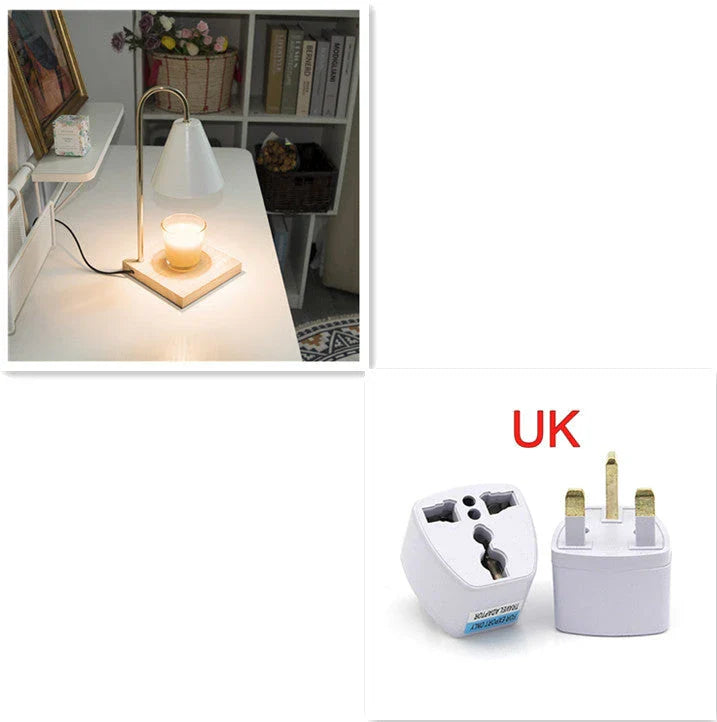 Elegant aromatherapy lamp with a curvy, semi-matte stem design for soothing scents and soft lighting