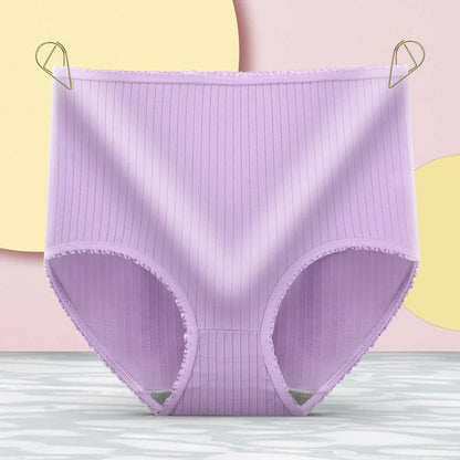 High waisted tummy control panties in milk silk for a smooth silhouette