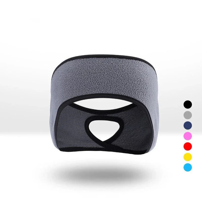 Cozy, contoured fleece headband in multiple colors for sports, fitness, and outdoor workouts