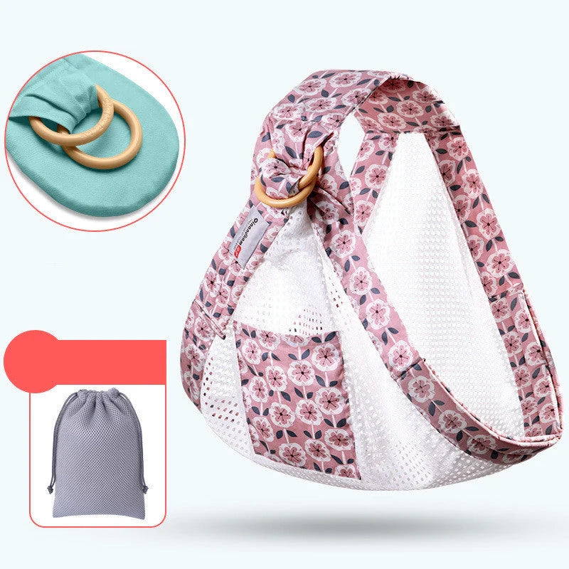 Adjustable baby wrap carrier sling in various colours for comfortable nursing and carrying
