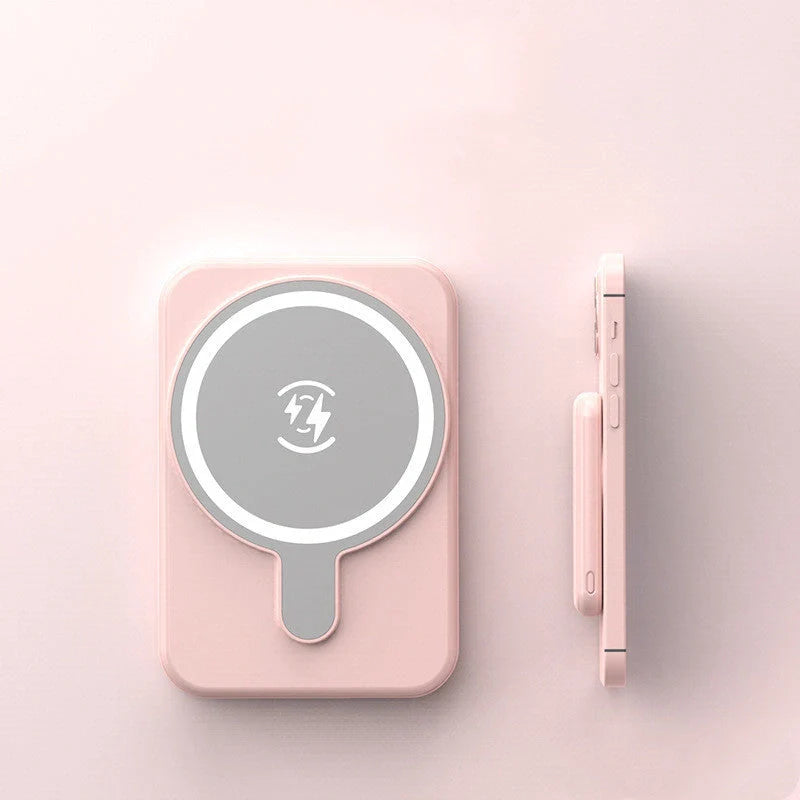 Mini Fast Charging Magnetic Wireless Power Bank in various colors