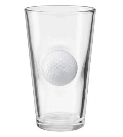 Unique golf embedded borosilicate beer mug with silicone membrane, perfect for preventing condensation.