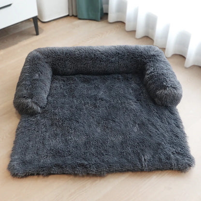 Removable pet dog mat with soft velvet fabric and self-warming polyester inner layer