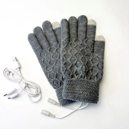 USB 5V heated gloves in various colors for winter sports and outdoor activities