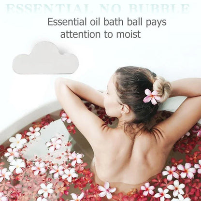Aromatherapy bath bombs with essential oils, cloud-shaped fizzy balls for a soothing, moisturizing and exfoliating bath time experience