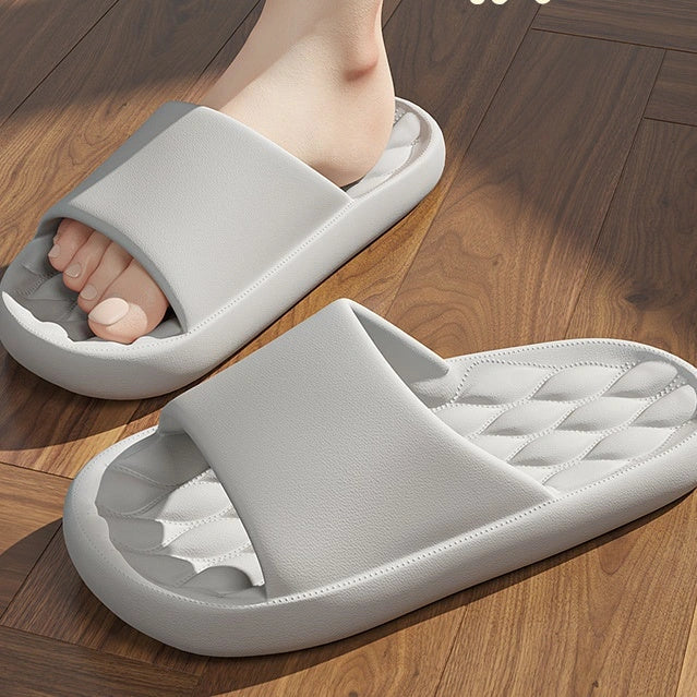 Unisex EVA summer slippers in various colours with non-slip bump texture sole