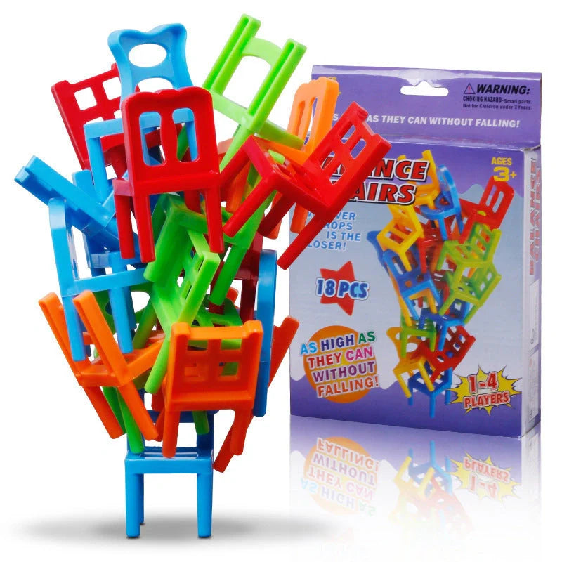 Board Game Balance Chairs for family fun and skill development
