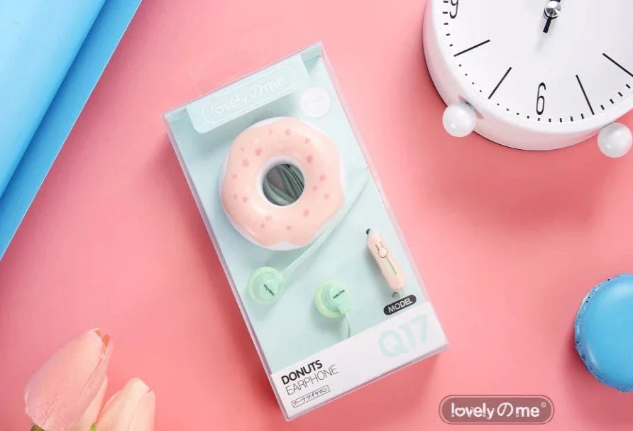 Macaron Donut Wired Earphones with Subwoofer - Vibrant Colours and Premium Audio Quality