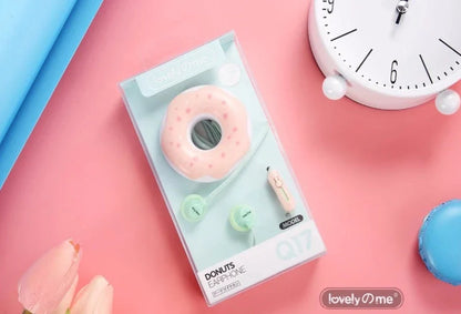 Macaron Donut Wired Earphones with Subwoofer - Vibrant Colours and Premium Audio Quality
