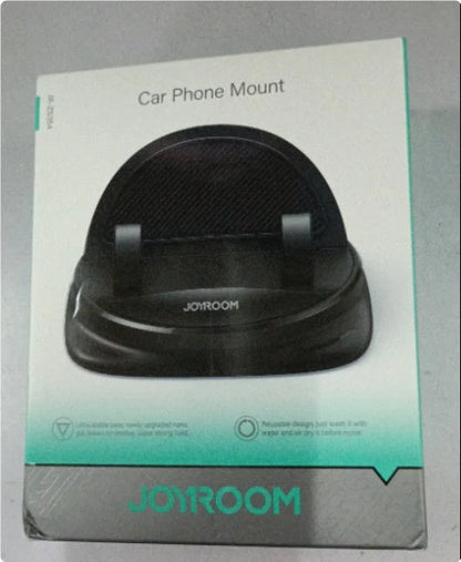 Secure Car Phone Mount with Reusable Silicone Pad for Dashboard, Adjustable 360-degree Rotation, Magnetic Charging Cable