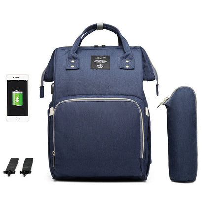 Stylish Mummy Bag - Multifunctional Large Capacity Organiser for Busy Parents in various colours and styles