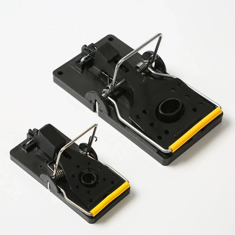 Durable reusable rodent traps with strong springs and smooth, easy-to-clean surface for effective household pest control